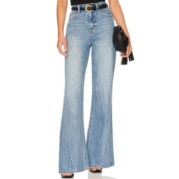 NEW 30 REVOLVE PISTOLA HR RUBY HIGH RISE PALAZZO JEANS NWT
